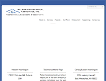 Tablet Screenshot of nelsongeotech.com